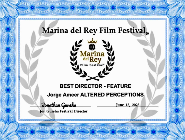 WINNER - Best Director award at the Marina del Rey Film Festival